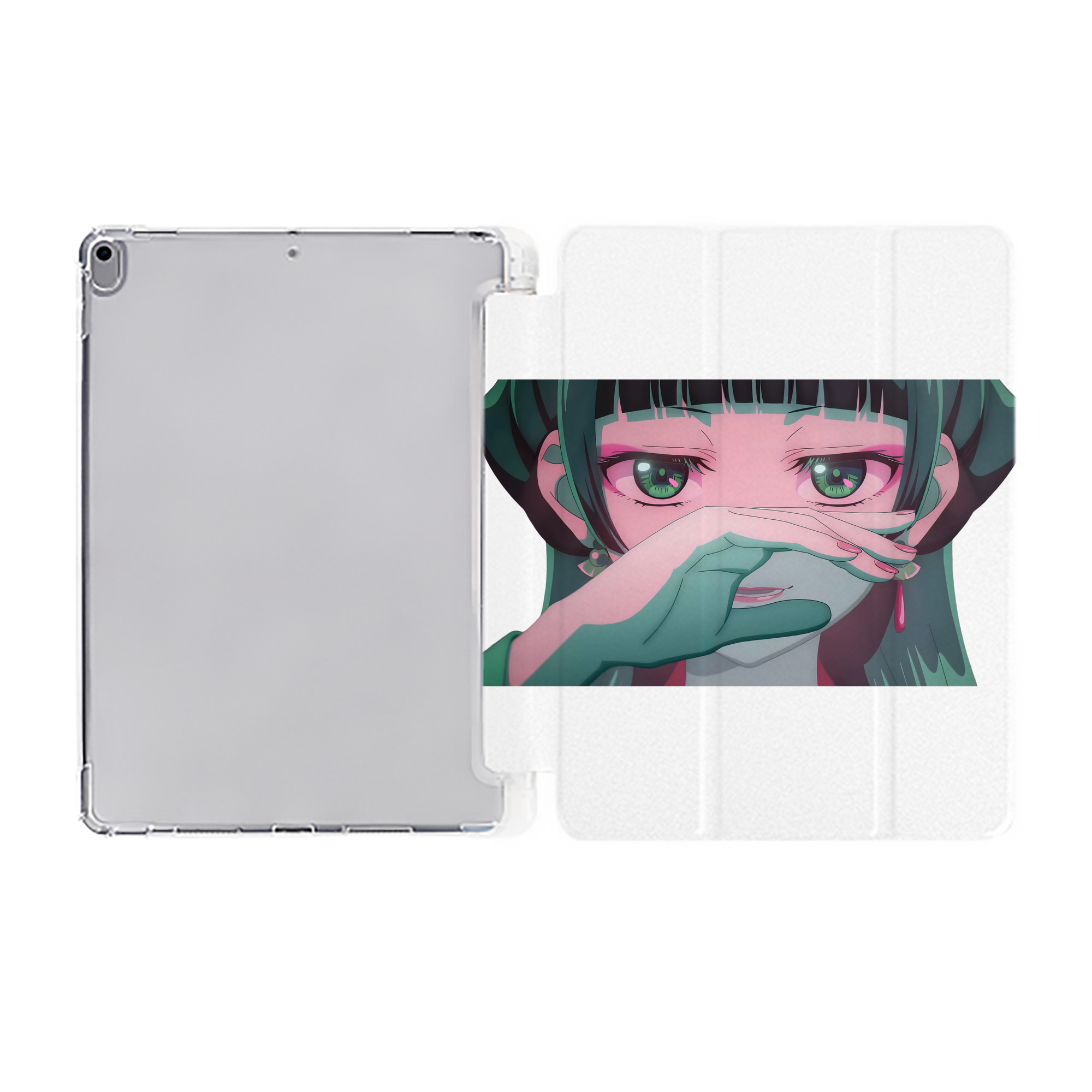 （画像用） 薬屋のひとりごと The Apothecary Diaries IPad ケース ペン収納付き 三つ折りスタンド PUレザー×シリコン 対応機種9.5/10.5/10.9インチ